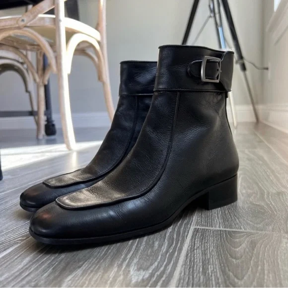 Saint Laurent miles baby eighty heel ankle booties - Picture 2 of 13